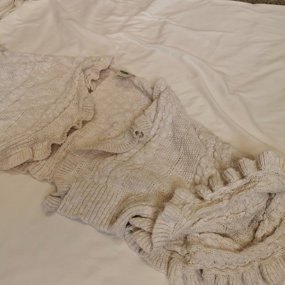 Kids Crocheted Bohemian Batwing Ruffled Cardigan by Target - Picture 6 of 11